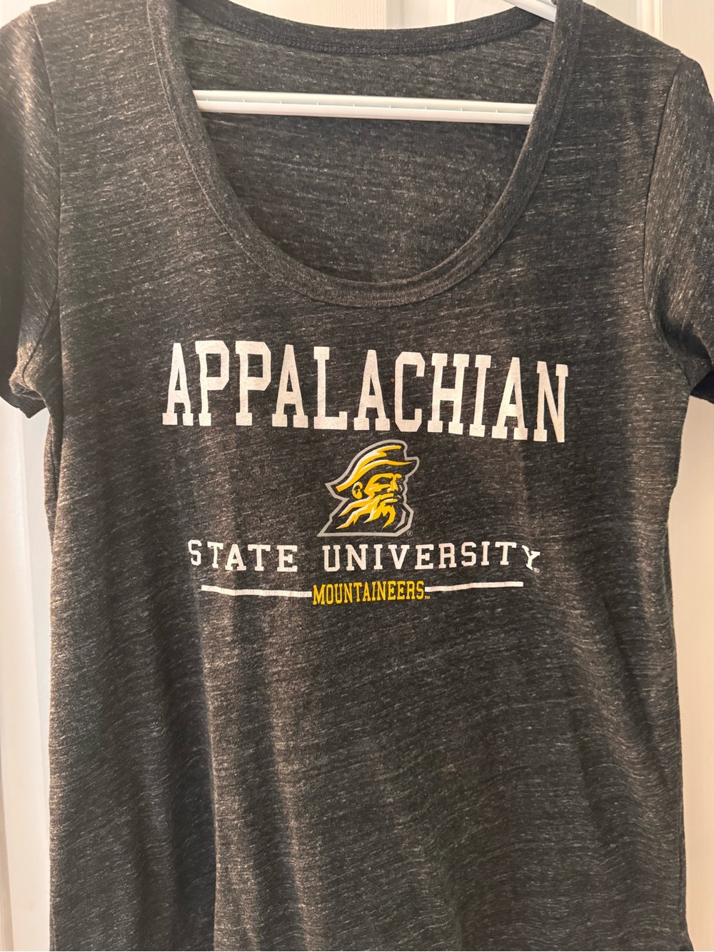 Appalachian State University Mountaineers Women's Short Sleeve Tee - Gray